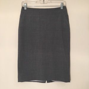 Banana Republic Grey Stripe Suit Skirt